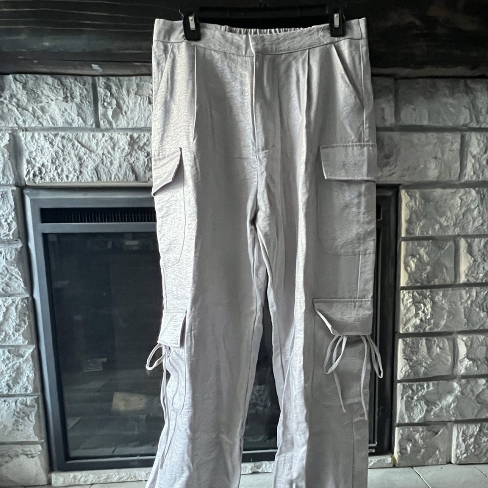 Silver Shimmery/Metallic Junior Pants